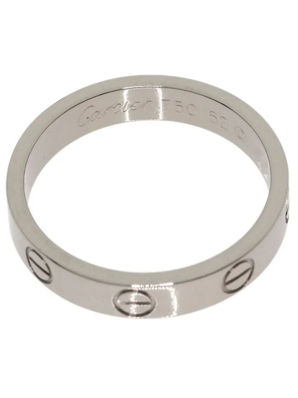 Cartier Mini Love Ring 52 18k White Gold